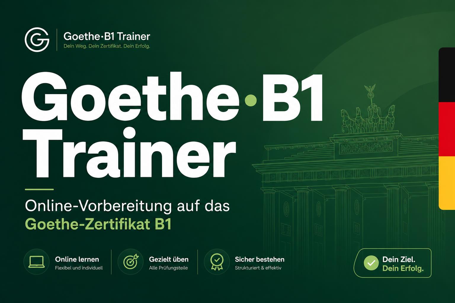 Goethe B1 & B2 Prüfung online üben – kostenlos